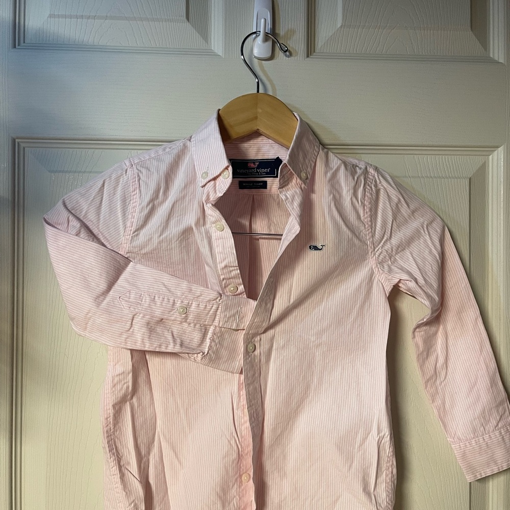 Vineyard Vines Kids Pink Button-Down Shirt